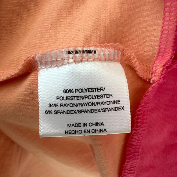 Vintage bebe Sz Medium Wrap Maxi Skirt/Dress Brown Pink Orange Block Stripe - Picture 5 of 9